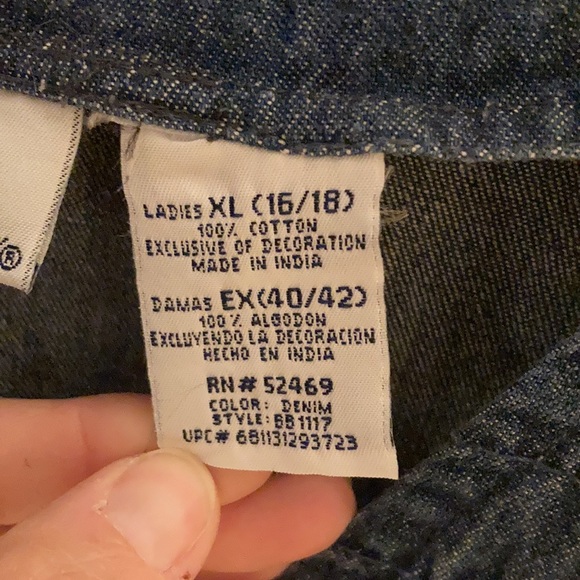 Bobbie Brooks denim button up vest XL 16-18 - Picture 6 of 13